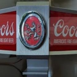 Vintage Point of Sale sign Coors