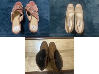 Women's Size 8 Block Heel Bundle - 3 Pairs