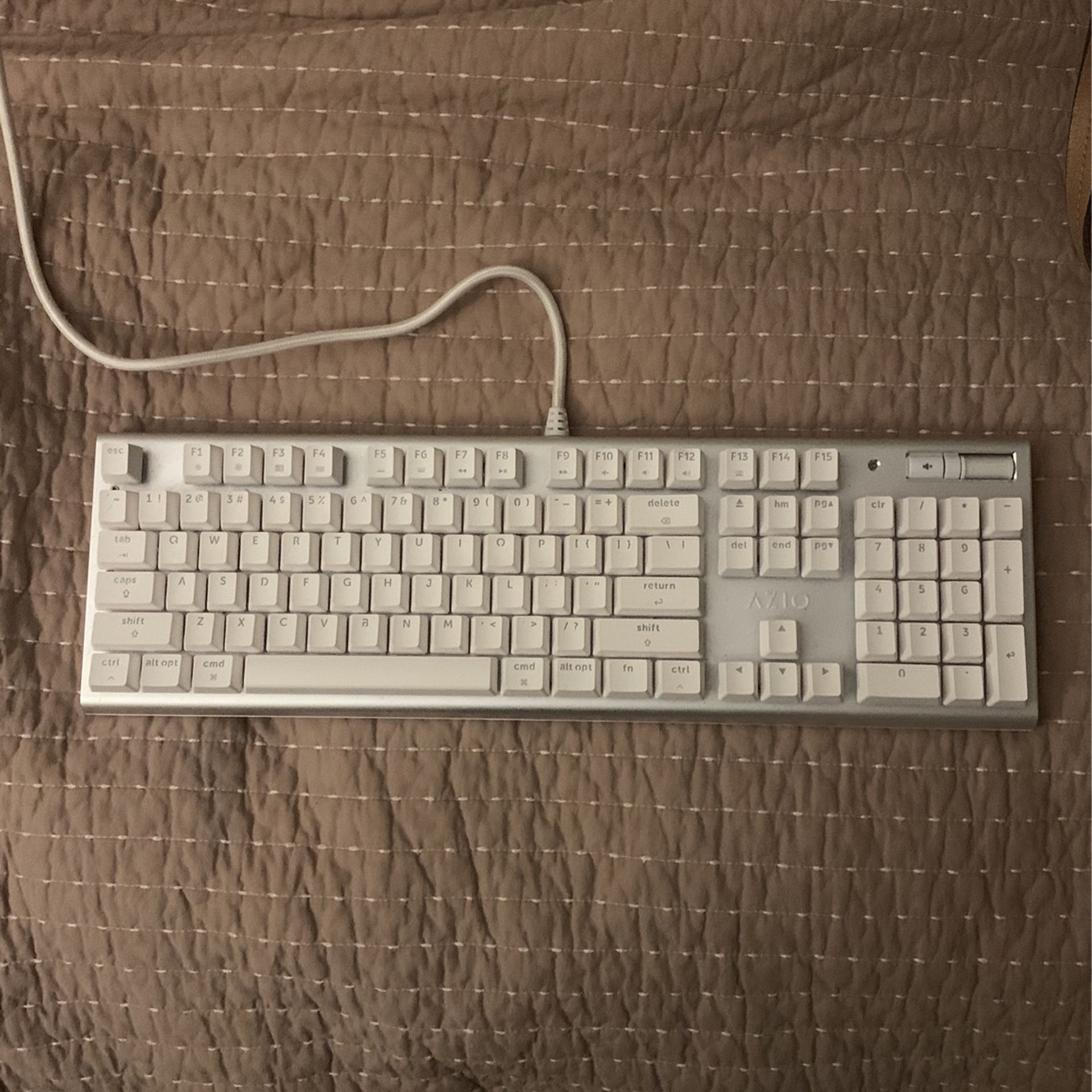 AZIO White Mechanical Keyboard