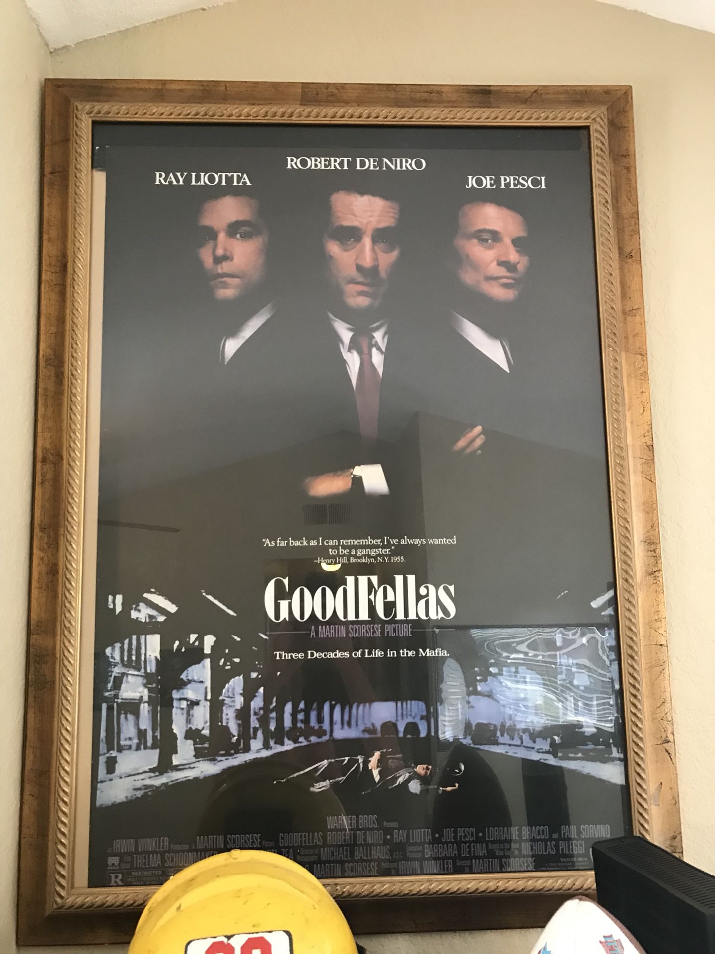 Goodfellas poster with frame