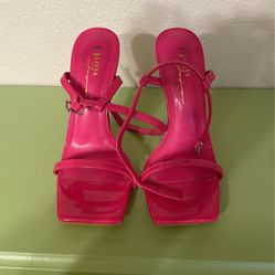 Womens Size 5.5 Pink Strappy Heels