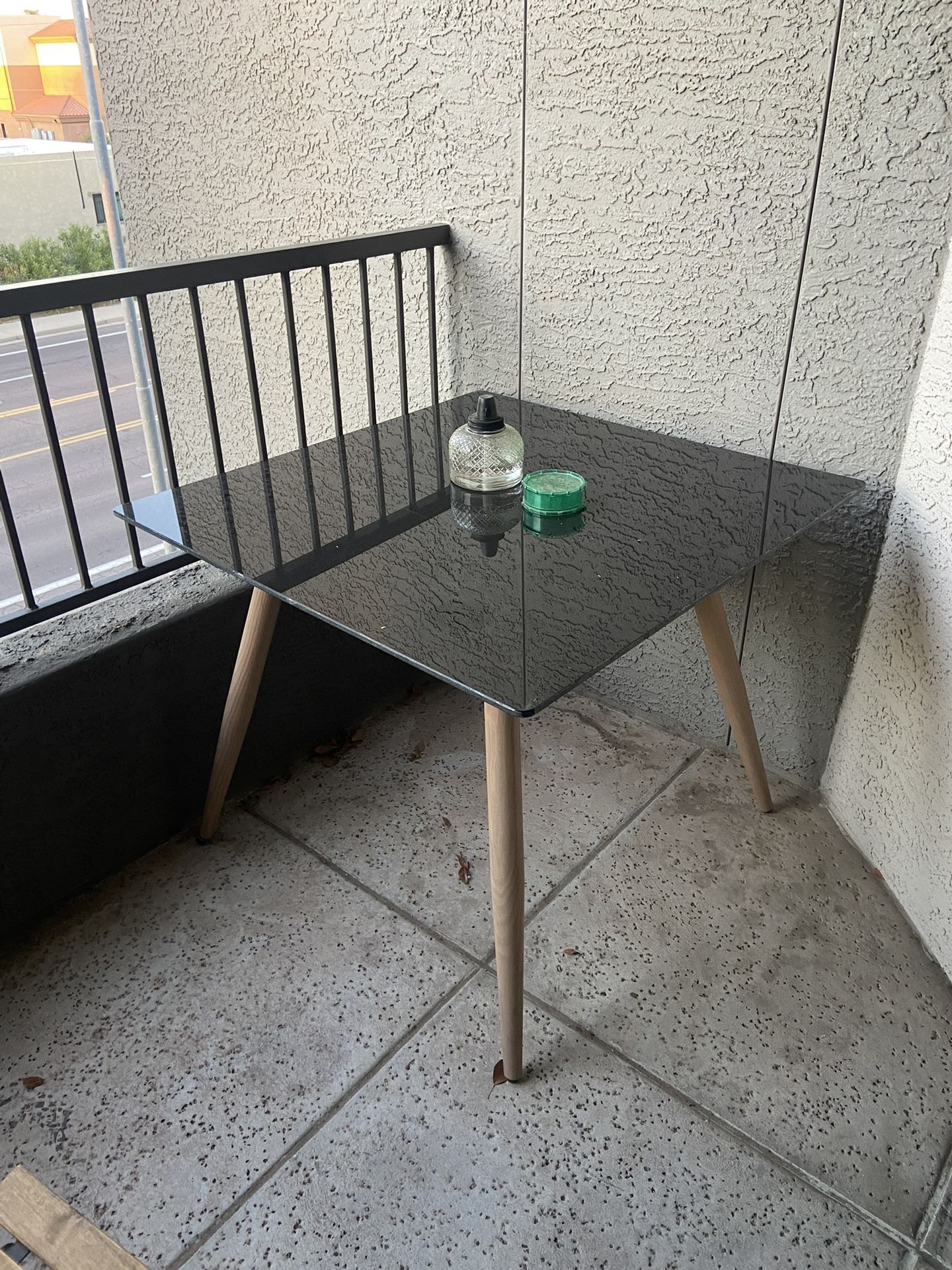 Outdoor Glass Table