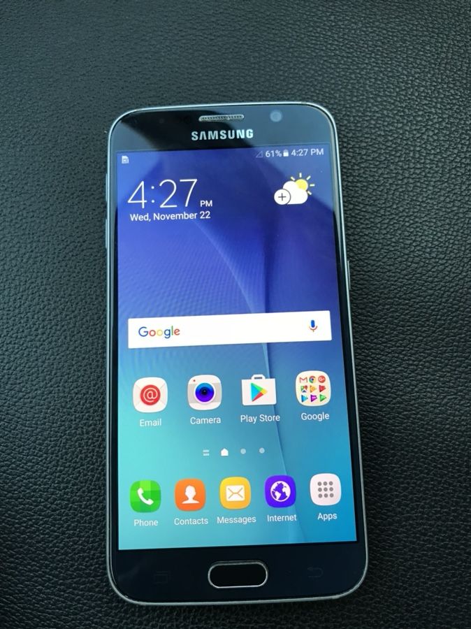 Samsung Galaxy S6 32GB SPRINT ONLY :CRACK BOTTOM RIGHT AT THE BACK:
