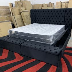 $1199 Brand New King Bed Frame With Mattress (Read Description Below)