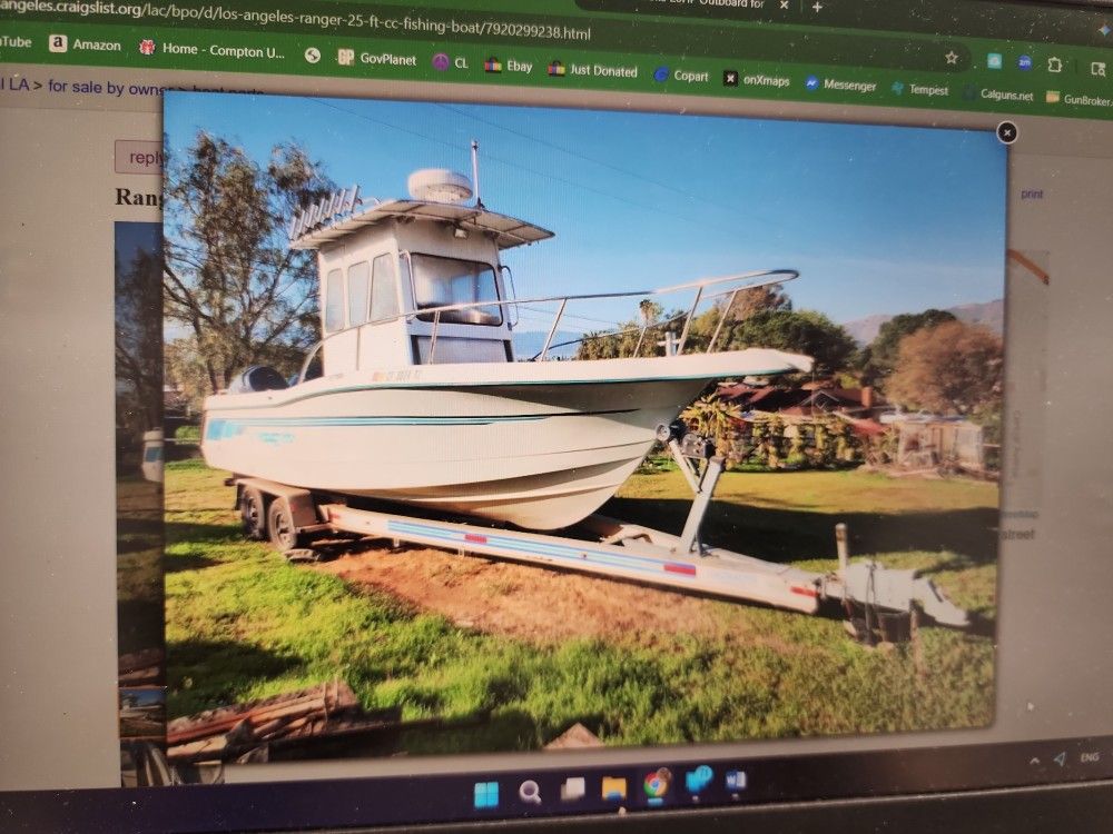 Ranger 25ft Cc Fishing Boat for Sale in Bellflower, CA - OfferUp