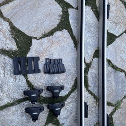 Thule Aeroblade ARB53 Roof Rack Cross Bars + Foot Pack w/ Locks