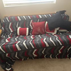 Futon, And Queen Sleep Couch Free To First To Come Get Them