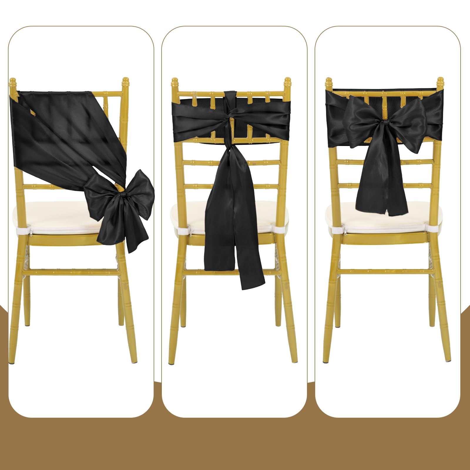 Black Chair Sashes