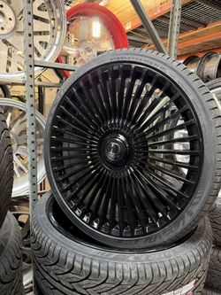 26”  Wheels Rims Tires Sensors Lugs Locks Installation Ready To Roll