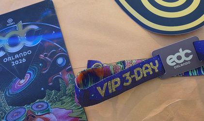 EDC Orlando 2026 VIP 3-Day Wristband