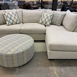 Brand New Beautiful Sectional!  (Ottoman Sold Seperately)  