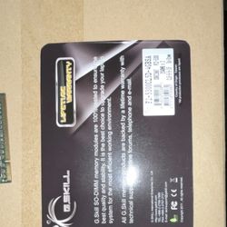 G.SKILL DDR2 SO-DIMM PC2-5300 2GB (2x1GB) 200-Pin Laptop Memory Modules