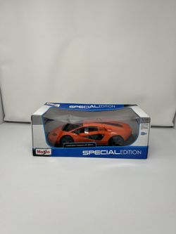 Lamborghini Countach LPI 800-4 Orange with Red Interior Special Edition 1/18 Diecast Model Car