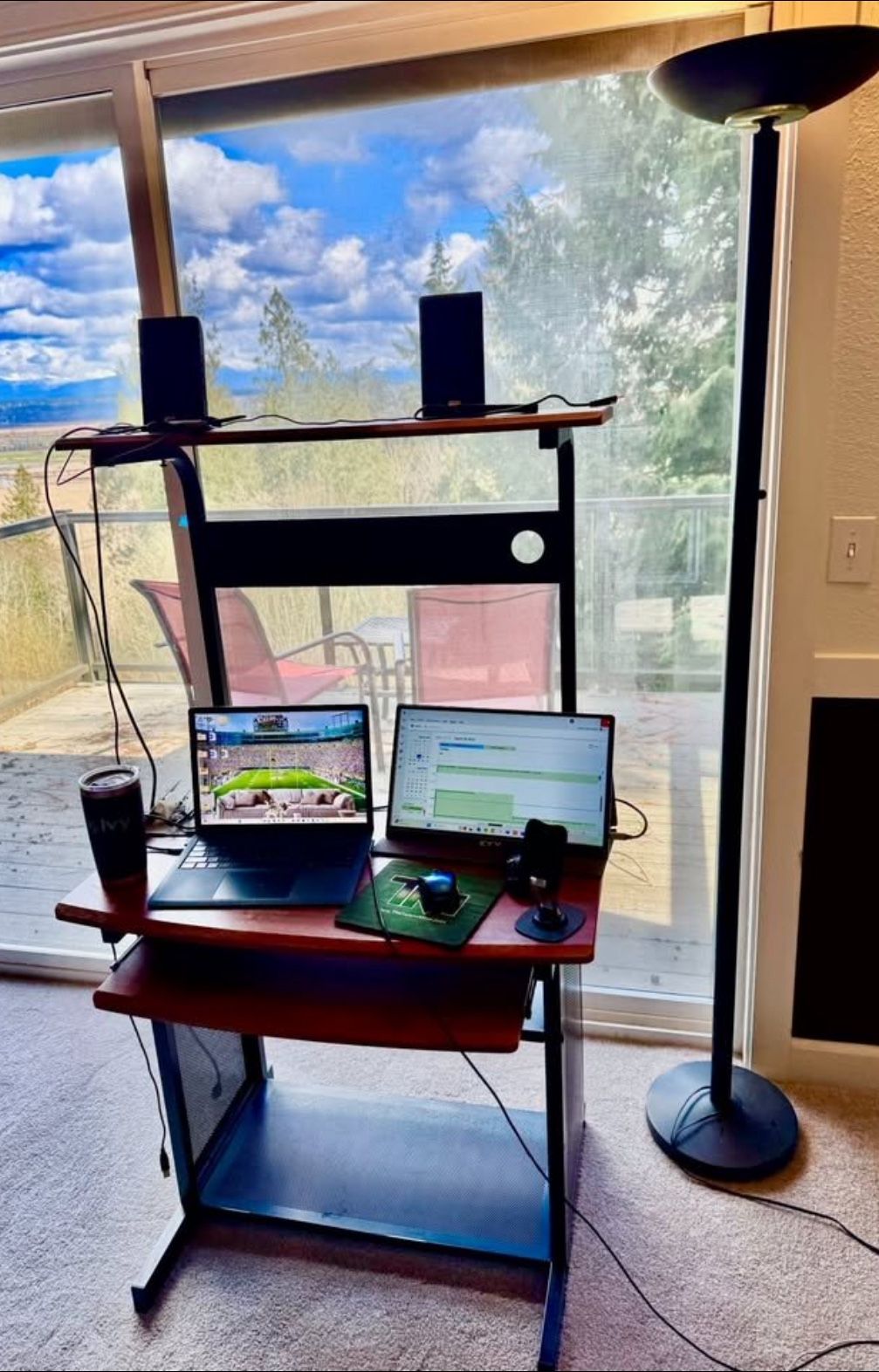 Great Multi-level office desk. 54" tall by 32" wide