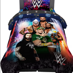 Like new wwe bedding set 4 pieces