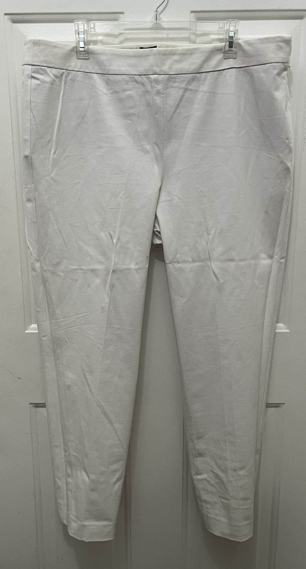 NEW - Talbots Chatham White Slimming Dress Pants - 18