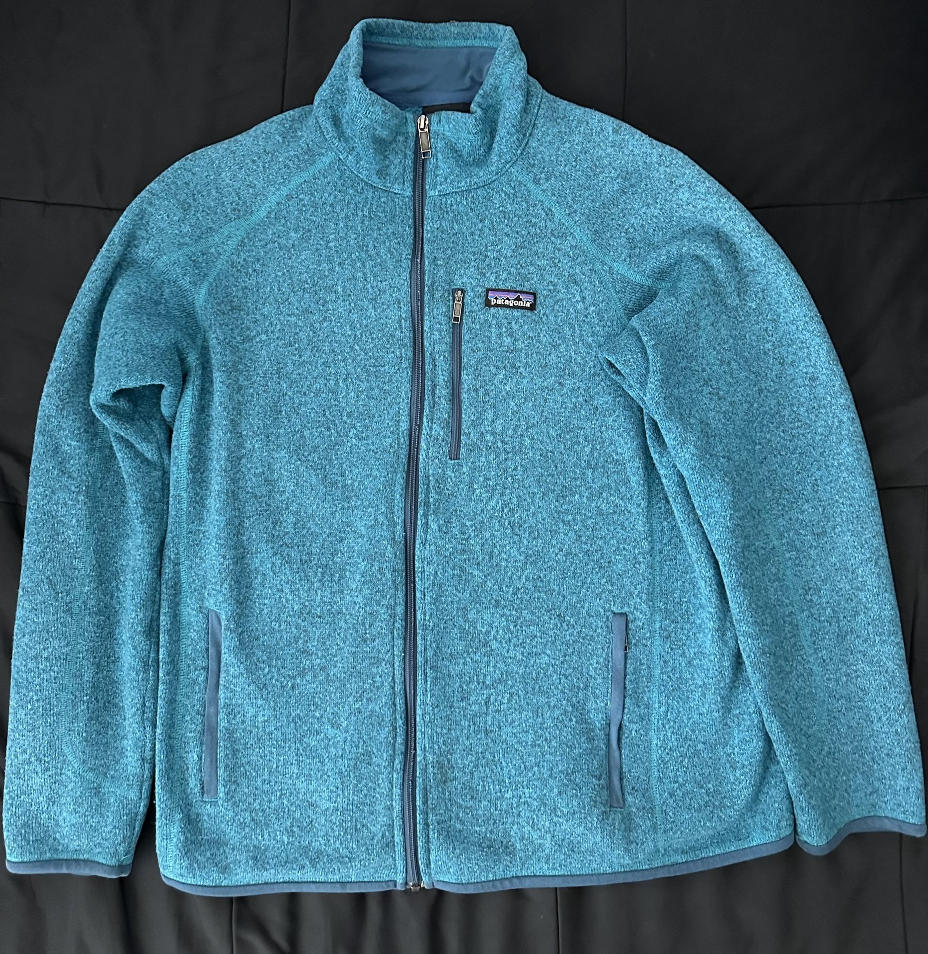 Patagonia Men's Better Sweater Jacket Full Zip, Size Large, Teal