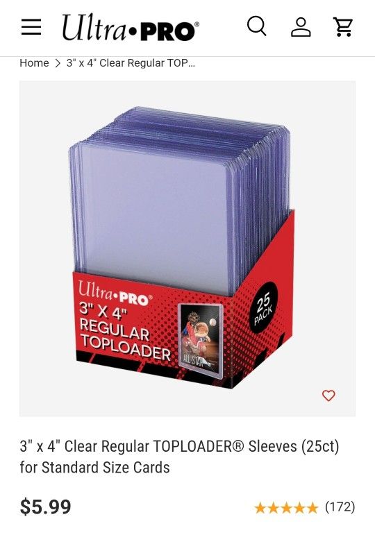 Ultra Pro Top Loaders