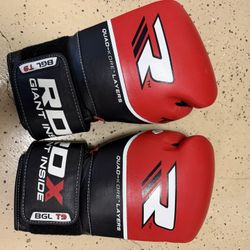 RDX Adult Boxing Gloves- Red