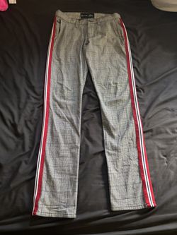 Ninth Hall Highland Pants Mens Gray Zumiez Plaid Chino Striped Retro