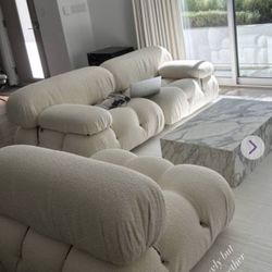 Mario Bellini Sofa - Pearl (3 Piece Sectional)