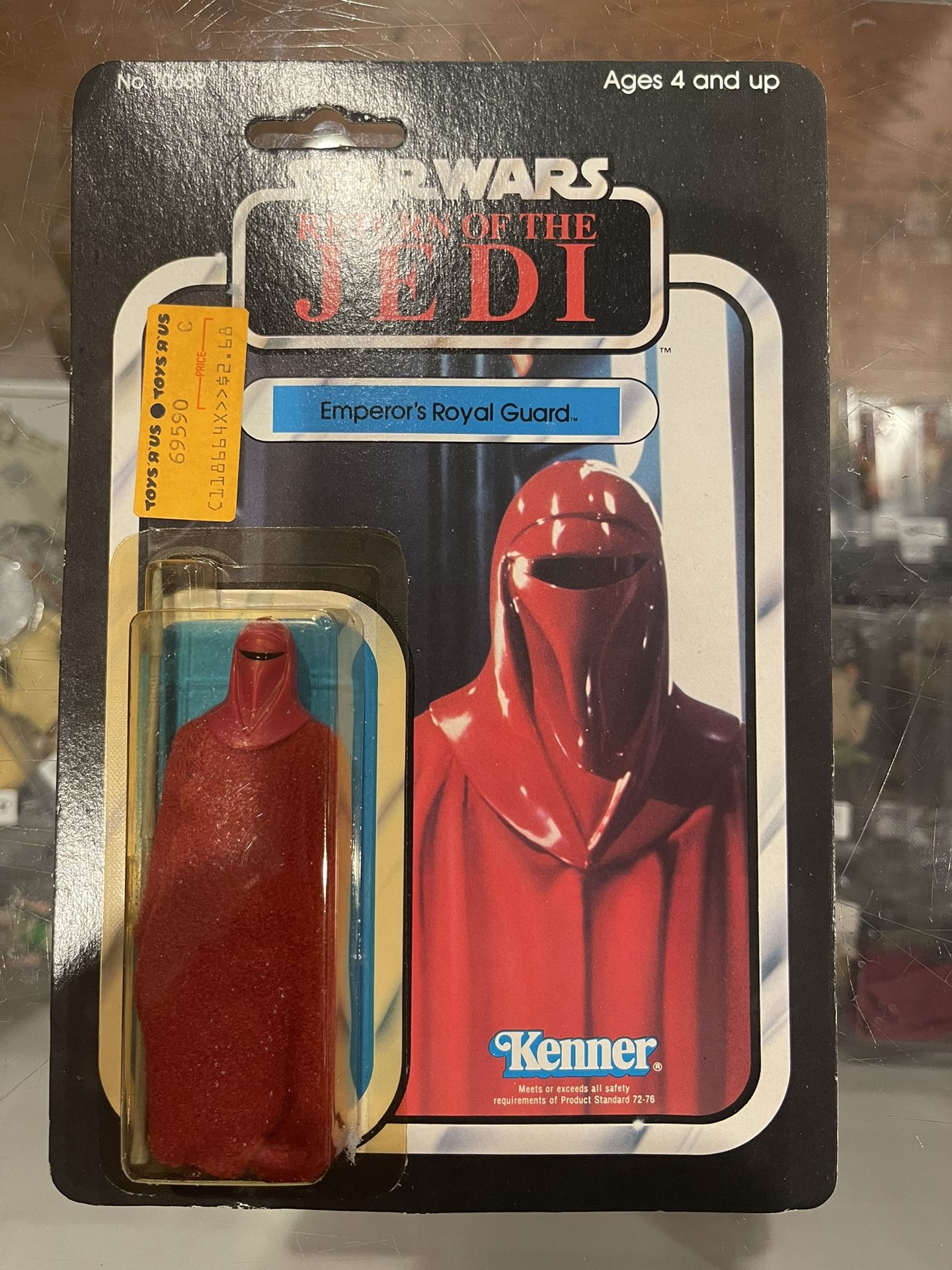 Look at this bad boy Vintage Star Wars Return of the Jedi Emperor’s Royal guard 65A back. $300 in the shop.
