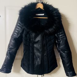 Beautiful Brand New Black Faux Leather From Nordstrom 