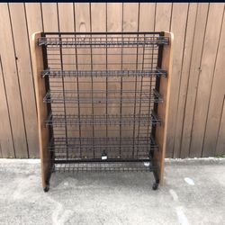 Organizer Shelving Unit With Wheels 