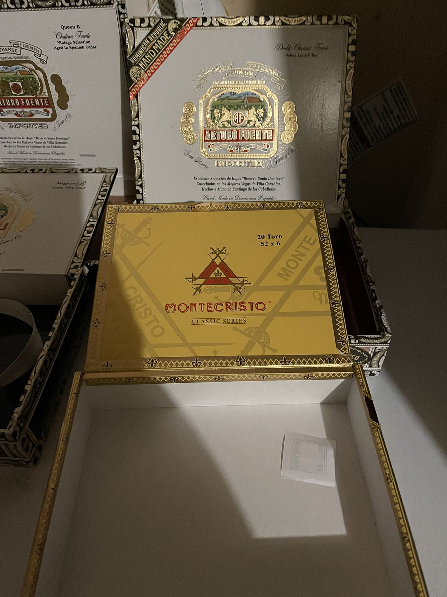 Empty Cigar Boxes For Habana Nights Party Decorations 