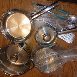 Pots And Utensils Some Brand New Never Used 