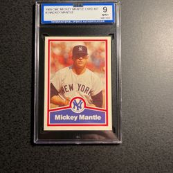 Mickey Mantle 1979 CMC Baseball Card-Graded9