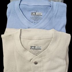 3 Men's NEW Henleys. 