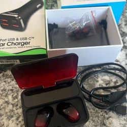 Car Charger And AirPods