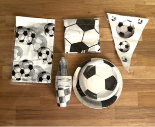 NEW Soccer Themed Party Supplies - 10 Sets