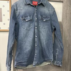 guess mens los angeles jeans jacket