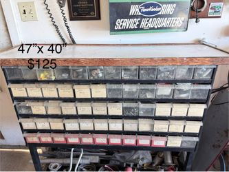 Large Hardware Organizer Full of Parts