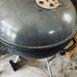 🟢 Vintage Weber Bar-B-Q Kettle Grill – Rare 1960s Model!