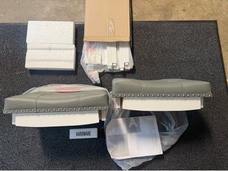 Costway 24" Set of 2 White Height Backless Counter Stool with Footrest, new in box