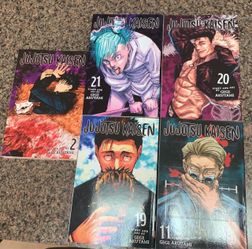 Manga (JJK, AOT, OP, CSM, MHA, TG)