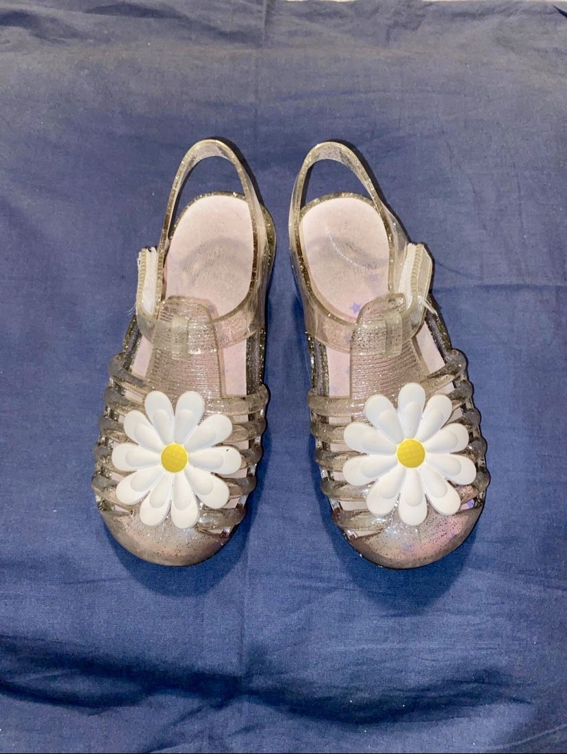 Herrnalise Toddler Girls Cute Flower Jelly Sandals
