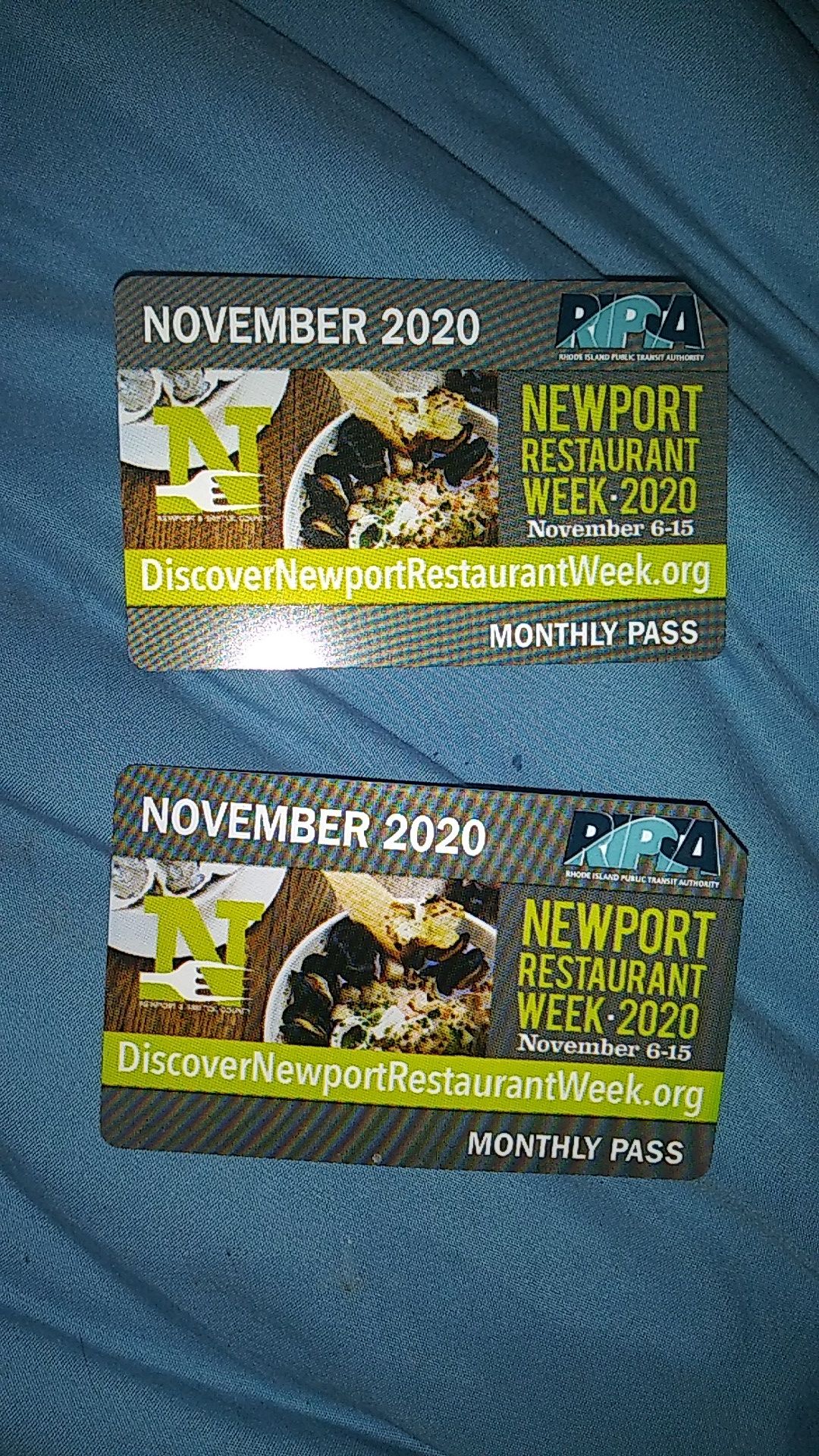 November bus passes 2 for 50 one for 25