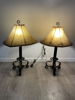 Wrought Iron Lamps