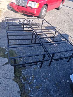 Black Metal Platform Bed Frame