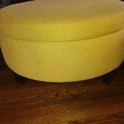 OTTOMAN seat, gold color