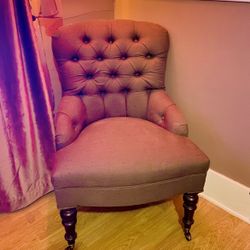 Restoration Hardware Pintuck Wheel Office Armchair