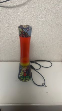 Lava Lamp with Colorful Pop Art Design