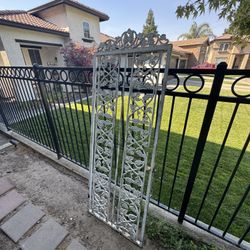 Elegant Vintage Wrought Iron Gate