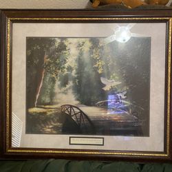 Framed Picture “The Lord Will Bless Us With Peace”