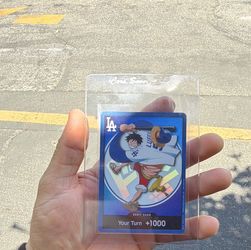 2026 Los Angeles Dodgers Monkey D Luffy One Piece Card ONLY 7/2