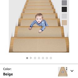 15 Beige Stair Treads